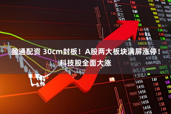 盈通配资 30cm封板！A股两大板块满屏涨停！科技股全面大涨