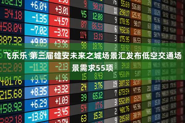 飞乐乐 第三届雄安未来之城场景汇发布低空交通场景需求55项